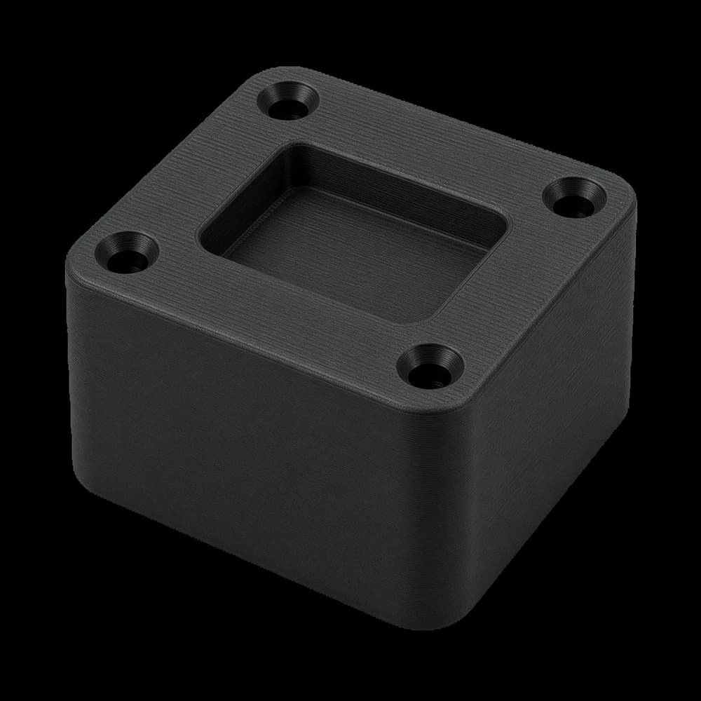 A machined plastic part