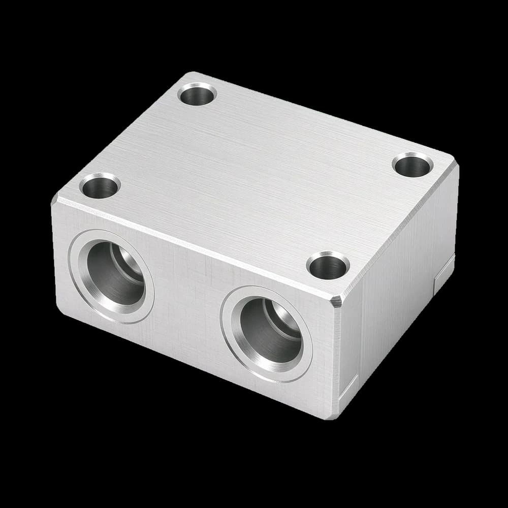 A machined aluminium part